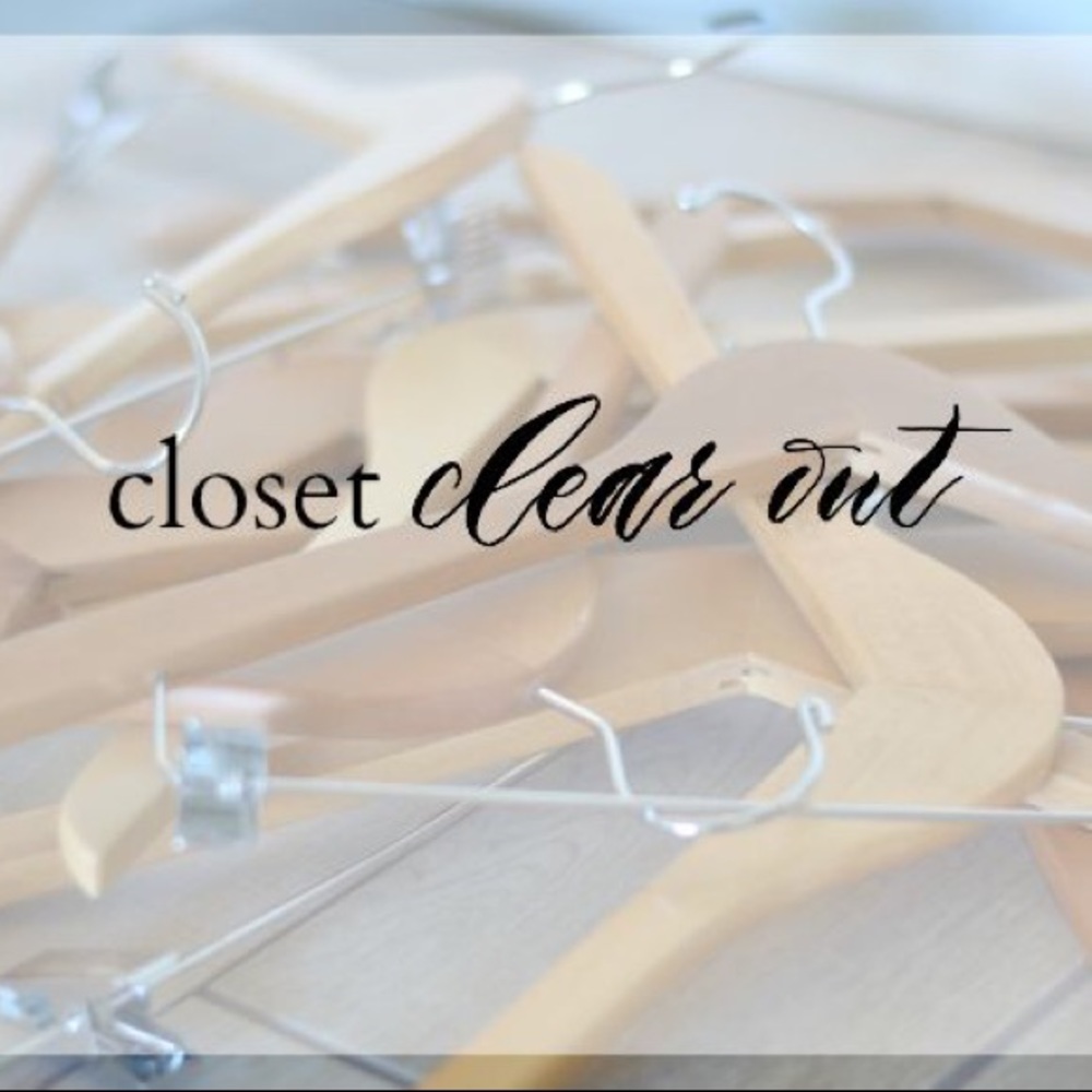 Closet clear out! Everything must go!!